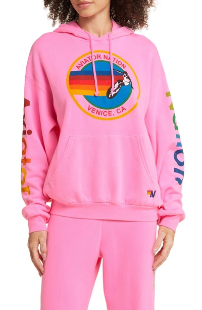 Pink aviator nation sweatshirt hotsell