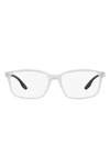 Prada 56mm Pillow Optical Glasses In Clear