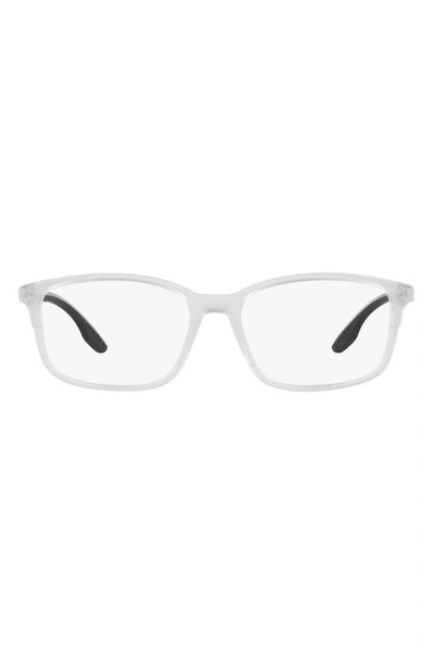 Prada 56mm Pillow Optical Glasses In Clear