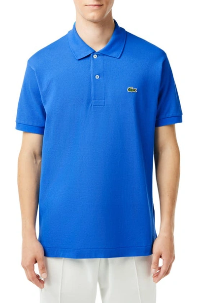 Lacoste Regular Fit Piqué Polo In Siy Hilo