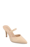 Journee Collection Yvon Pointed Toe Mule In Shell