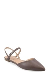 Journee Collection Martine Slingback Flat In Grey