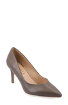 Journee Collection Gabriella Pointed Toe Pump In Mahogany