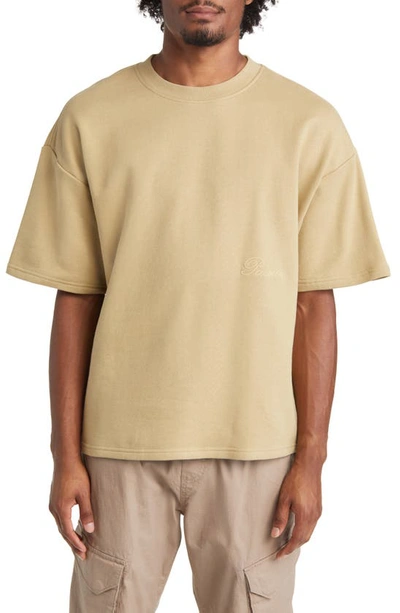Pacsun Dive Fleece Interior Cotton T-shirt In Sponge