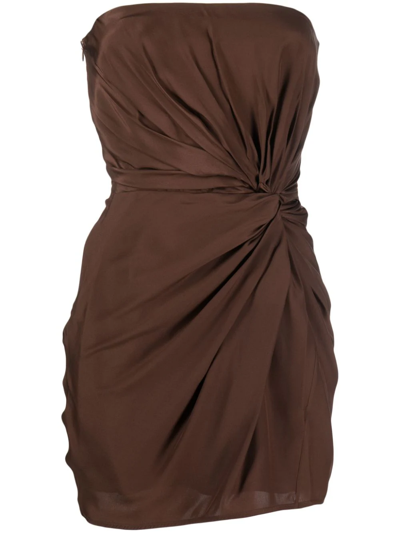 Gauge81 Hirata Mini Dress In Brown