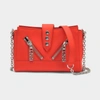 Kenzo Mini Kalifornia Leather Shoulder Bag In Medium Red