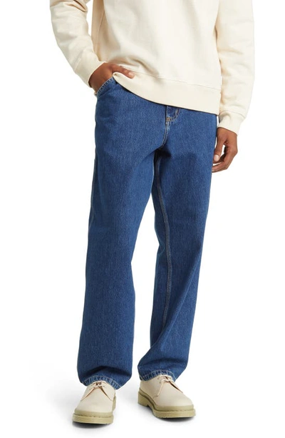 Carhartt Single Knee Jeans In Blue Stone Washed