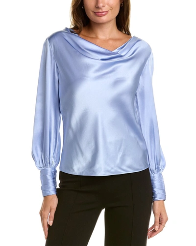 Tyler Boe Tyler Böe Olivia Silk Blouse In Grey