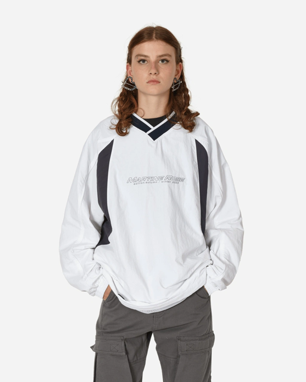 MARTINE ROSE 23AW Sports Pollover｜White Martine Rose Sports