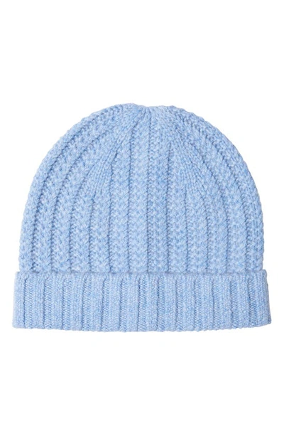 Sofia Cashmere Cable Knit Cashmere Beanie In Light Blue