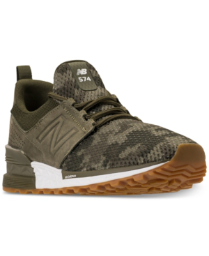 men's new balance 574 sport camo casual shoes