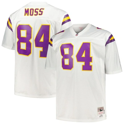 Mitchell & Ness Randy Moss White Minnesota Vikings Big & Tall 1998 Legacy Retired Player Jersey