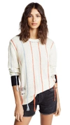 Raquel Allegra Crew Neck Sweater In Off White