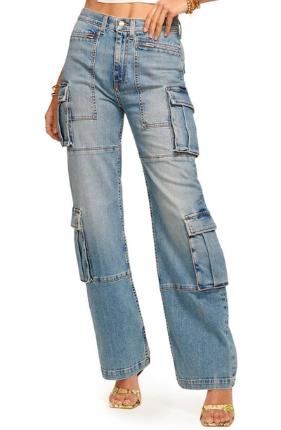 Ramy Brook Giana Cargo Jeans In Light Wash