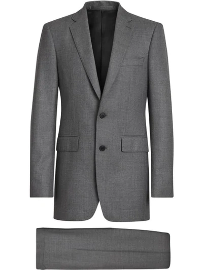 Burberry Classic Fit Sharkskin Wool Suit In Grey