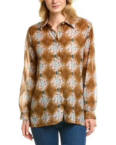 Anna Kay Cola Blouse In Brown
