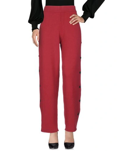 Ports 1961 Casual Pants In Maroon