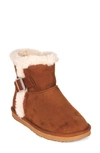Floopi Faux Fur Lined Ankle Boot In Camel