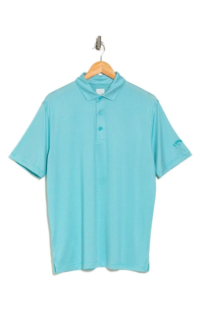 Callaway Golf Fine Line Stripe Polo In Bluebird