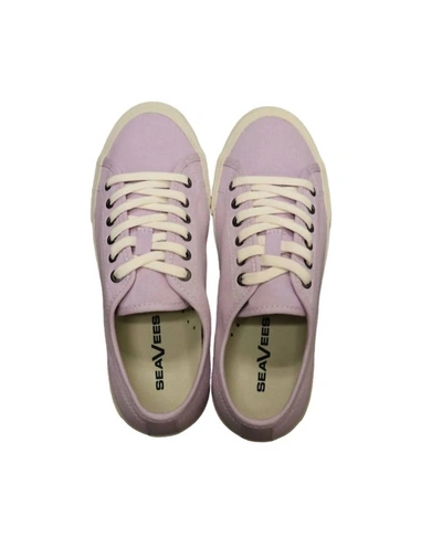 Seavees Women's Monterey Sneaker Standard In Lilac Cotton Canvas In Multi