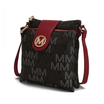Mkf Collection By Mia K Nadien Milan M Signature Crossbody Handbag In Red
