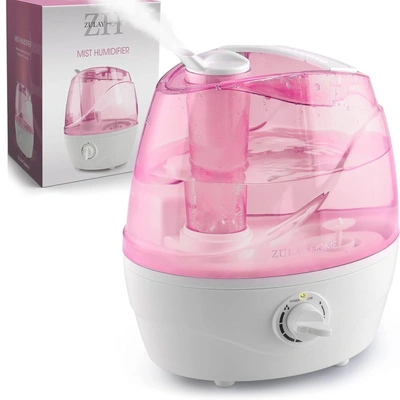 Zulay Kitchen Cool Mist Humidifiers For Bedroom (2.2l Water Tank) In Pink