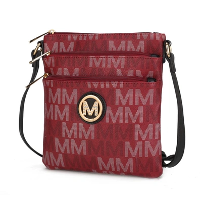 Mkf Collection By Mia K Lemuel M Signature Crossbody Bag In White