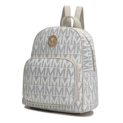 Mkf Collection By Mia K Fanny Signature Backpack In White