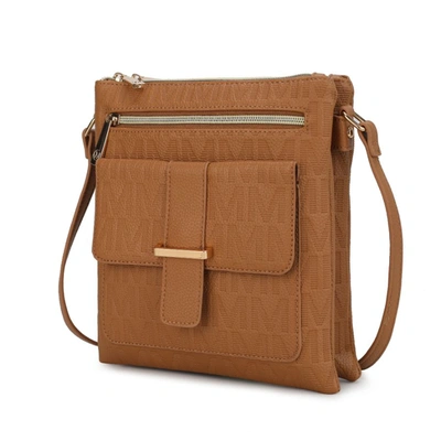 Mkf Collection By Mia K Janni Signature Embossed Crossbody Bag In Multi