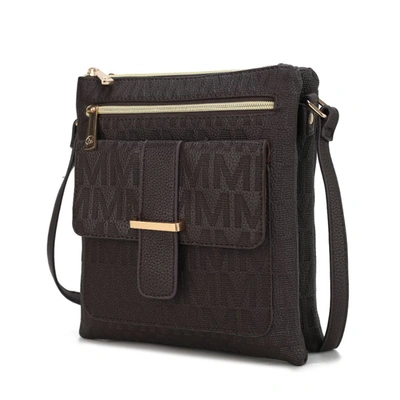 Mkf Collection By Mia K Janni Signature Embossed Crossbody Bag In Gold