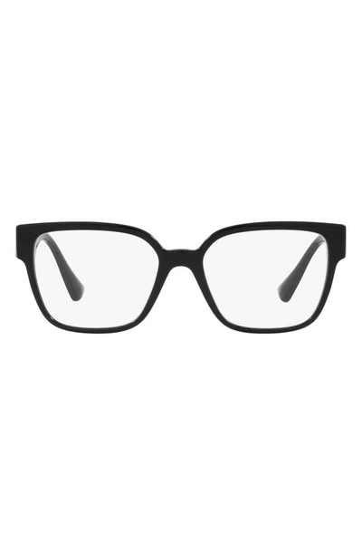 Versace 54mm Square Optical Glasses In Black