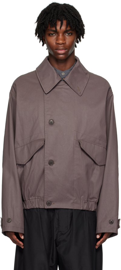 Lemaire Purple Boxy Jacket