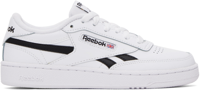 Reebok White & Black Club C Revenge Sneakers