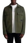 Karl Lagerfeld Oversize Pocket Shirt Jacket In Green
