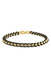 Effy Cord Chain Bracelet In Gold/ Black