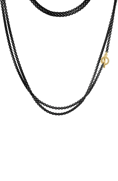 Effy Box Chain Necklace In Black