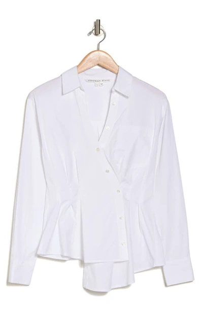 Veronica Beard Rosamund Button-up Shirt In White