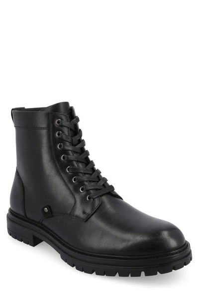 Vance Co. Denver Lug Sole Boot In Black