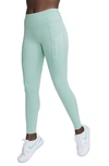 Nike Dri-fit Go High Waist 7/8 Leggings In Mineral/ Black