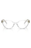Versace 58mm Cat Eye Sunglasses In Crystal