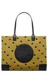 Tory Burch Ella Print Tote In Taupe Loop Dot