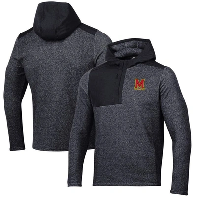 Under Armour Black Maryland Terrapins Survivor Fleece Hoodie Quarter-zip Jacket