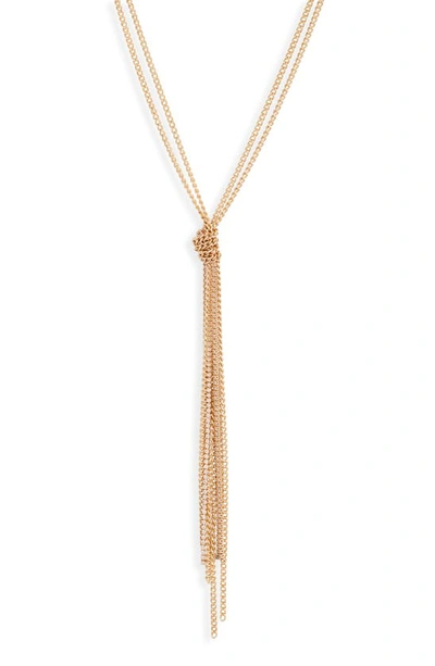 Nordstrom Knotted Tassel Layered Necklace In Gold