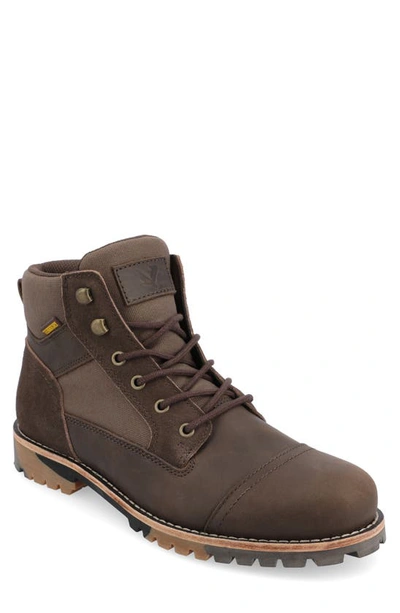 Territory Boots Brute Water Resistant Cap Toe Boot In Brown