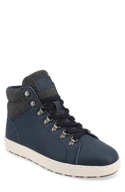 Territory Boots Ruckus Water Resistant High Top Sneaker In Blue