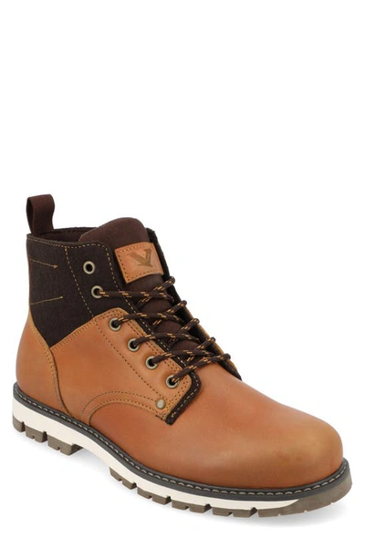 Territory Boots Redline Water Resistant Plain Toe Lace-up Boot In Brown