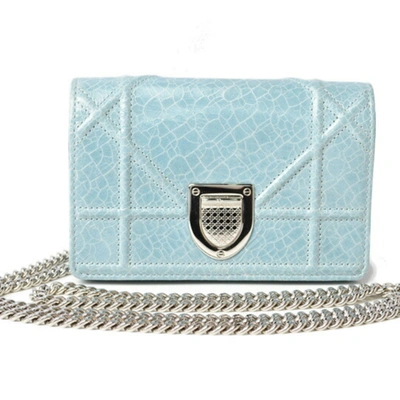 Dior Blue Patent Leather Clutch Bag ()