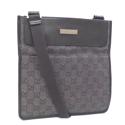 Gucci Supreme Gg Black Canvas Shoulder Bag () In Brown
