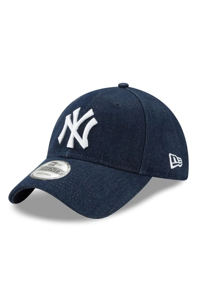 New Era X Levi's Mlb17 Denim Baseball Cap - Black In New York Yankees