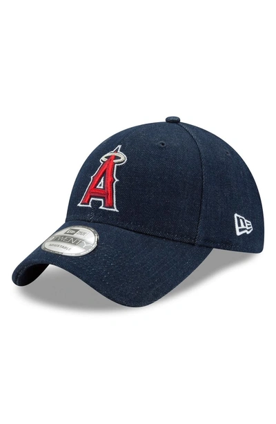 New Era X Levi's Dark Wash Baseball Cap - Black In Anaheim Angels